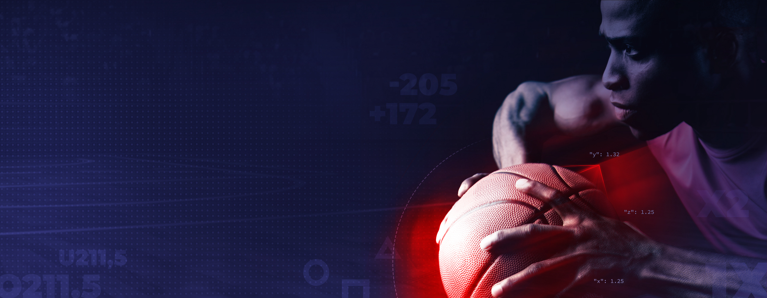 Betting & Gaming decorative basketball header